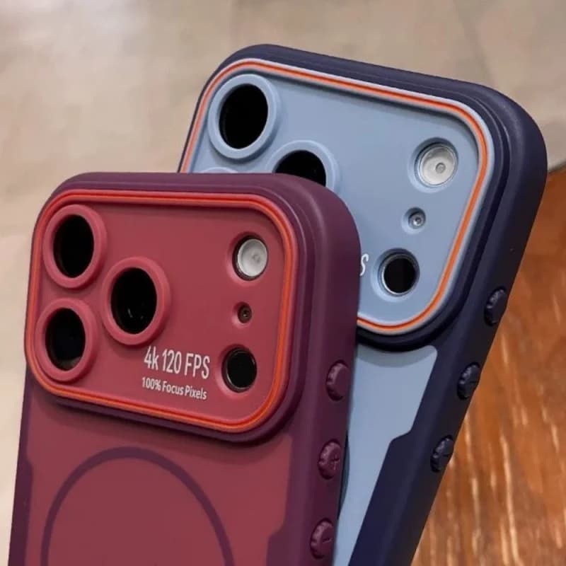 For iPhone 18 Pro Max 17 Luxury Magsafe Magnetic Silicone Frame Shockproof Phone Case For iPhone 16 15 14 Lens Protective Cover