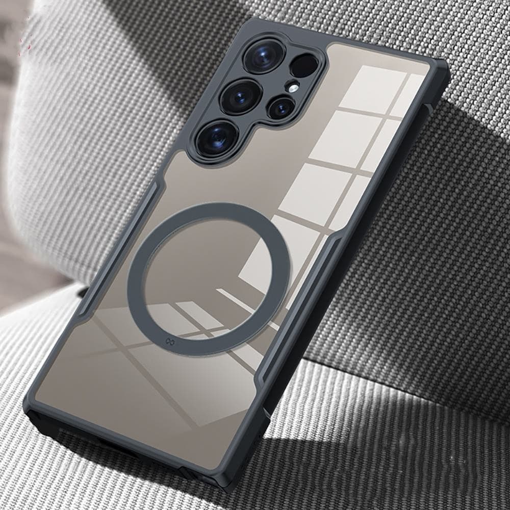 Xundd for Samsung Magnetic Case S26Plus S25 S23FE Note20 Ultra Airbag Shockproof Shell Transparent Cover