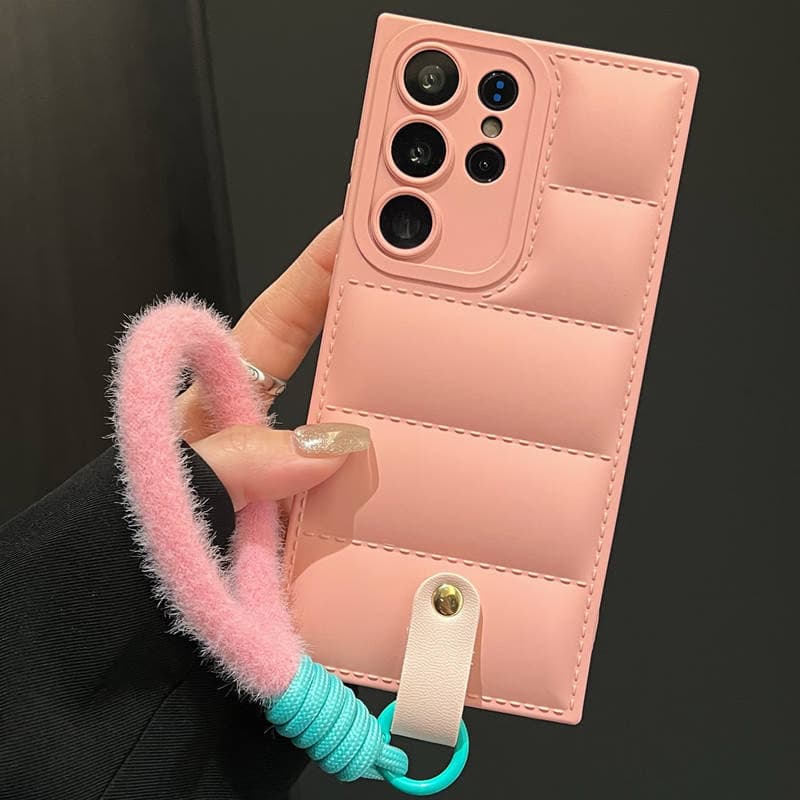 Down Hand Rope Soft Silicone Phone Case