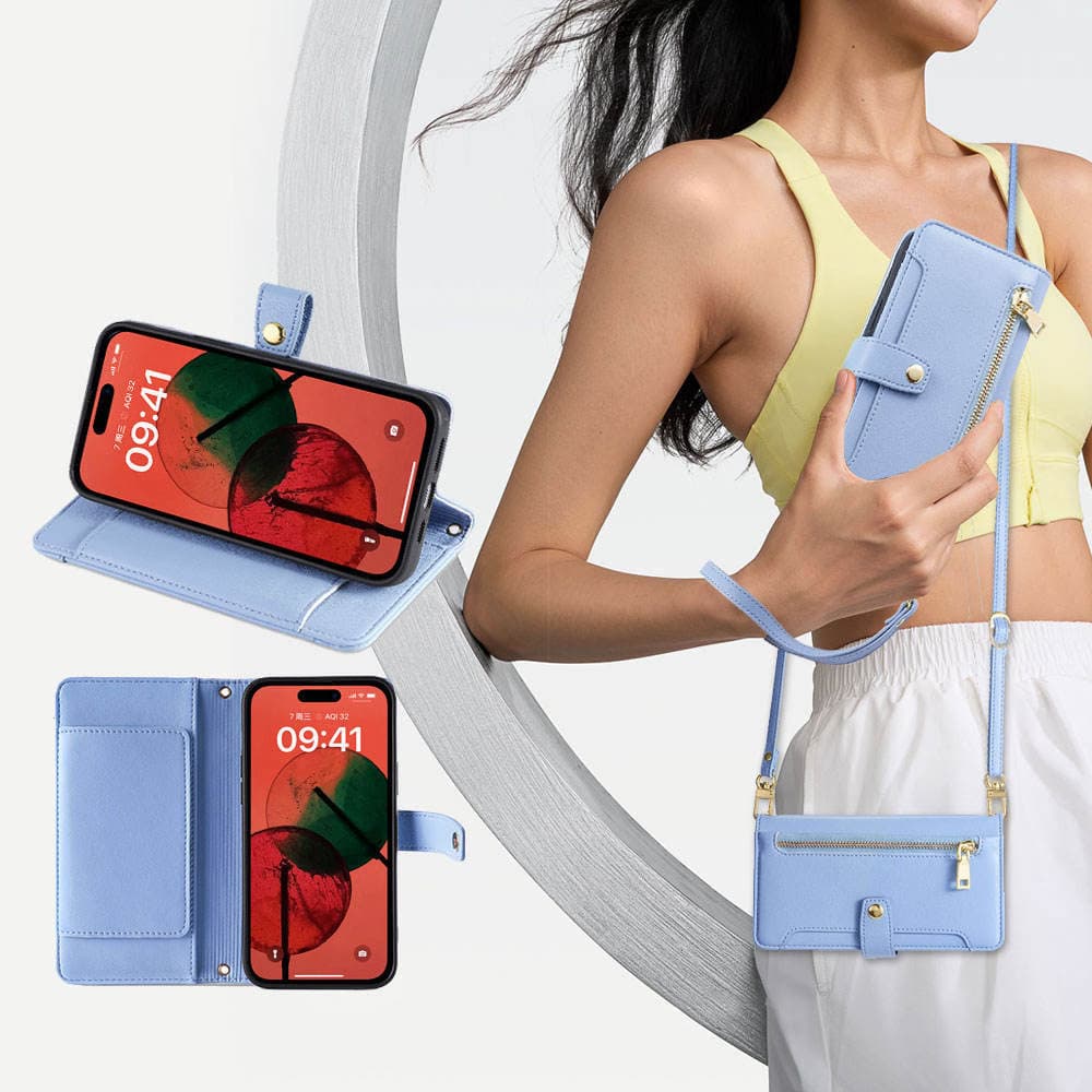 Luxury Leather Wallet Cover for iphone