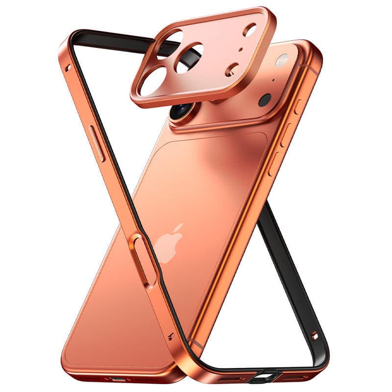 Luxury Aluminum Metal Bumper Frame Case with Camera Lens Protector for iPhone