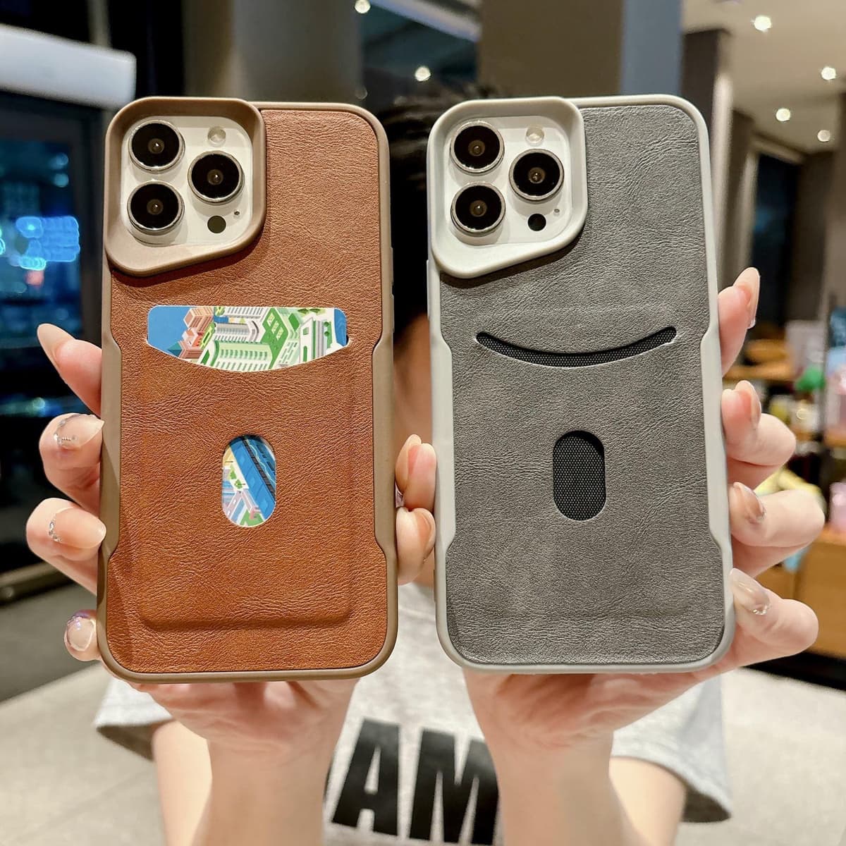 New Arrival Soft Shockproof Solid Color PU Mobile Phone Case for iPhone