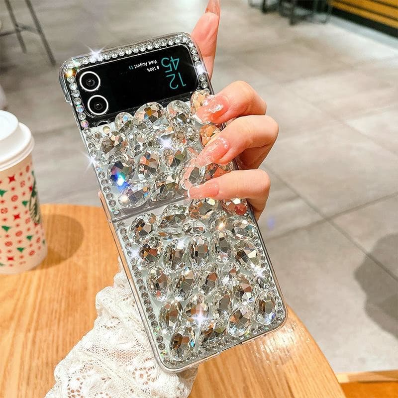 Bling Glitter for Girls Women Cute Shiny Sparkle Sequin Stars Soft Silicone Four Corner Phone Case