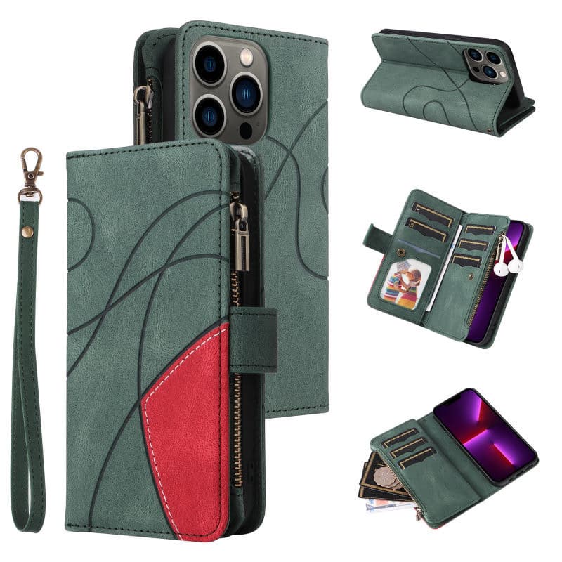 Luxury Leather Multi Card Slot Wallet Phone case