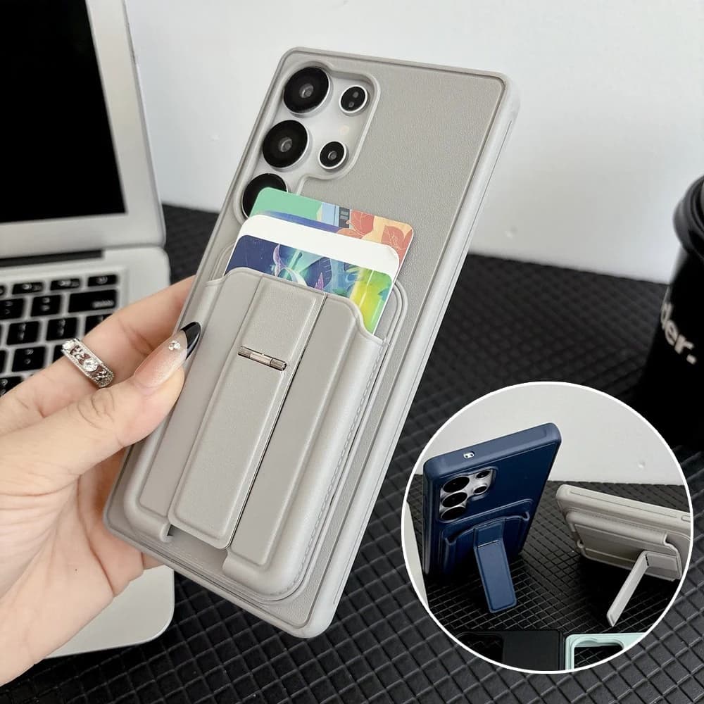 Shockproof Card Slot Holder Bag Kickstand Back Cover
