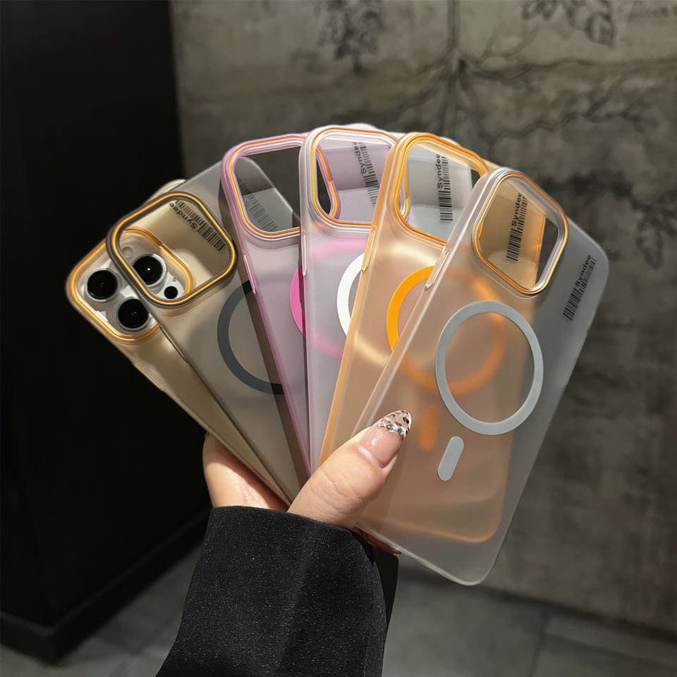 Fashion Skin-sensitive Magnetic Scrub Mobile Phone Case for iPhone