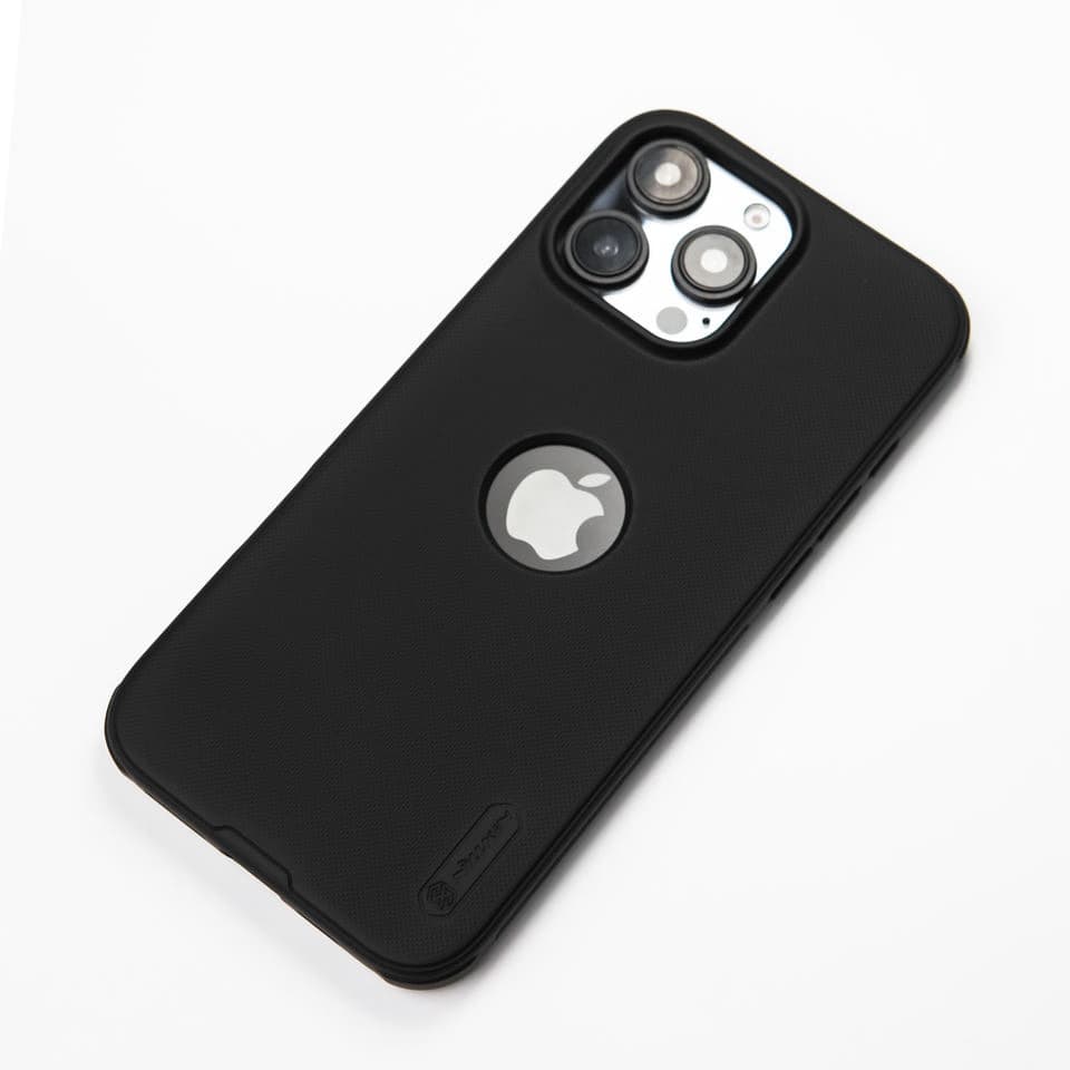 Nillkin Super Frosted Shield Pro Case Custom LOGO Cutout Protective Matte Black Phone Case