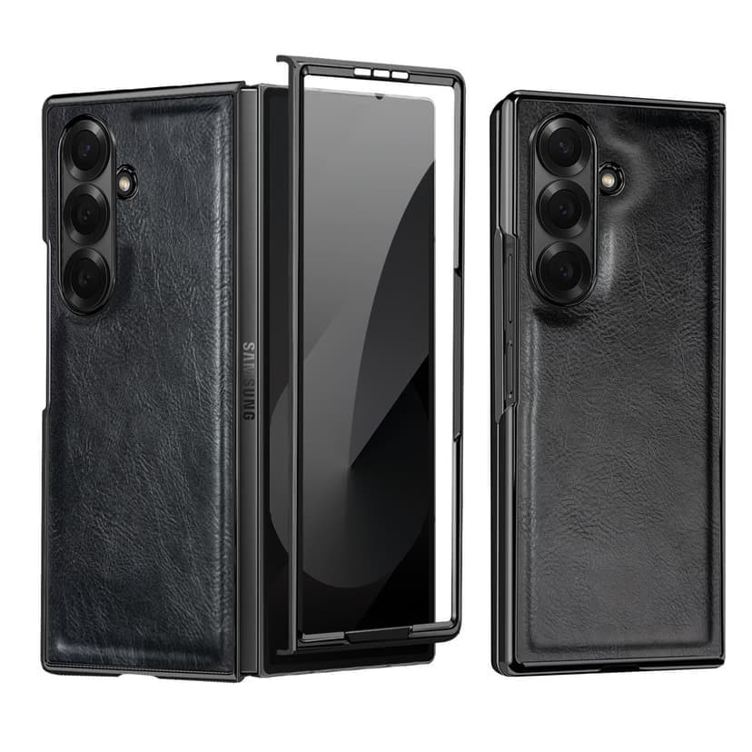 PU Leather Z Fold Case With Front Screen Protector