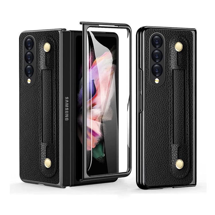 Multi-Function Lichee Pattern PU Leather Phone case for samsung Z Fold