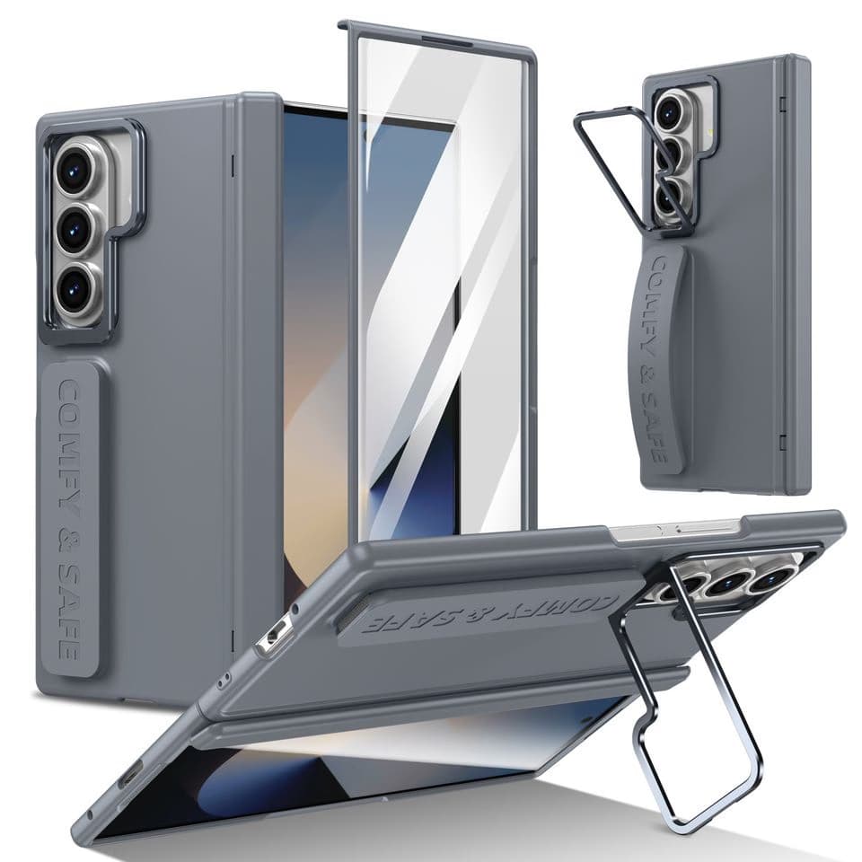 Shockproof 360 Full Cover with Screen Protector Camera Bracket Wristband Holder Phone Case