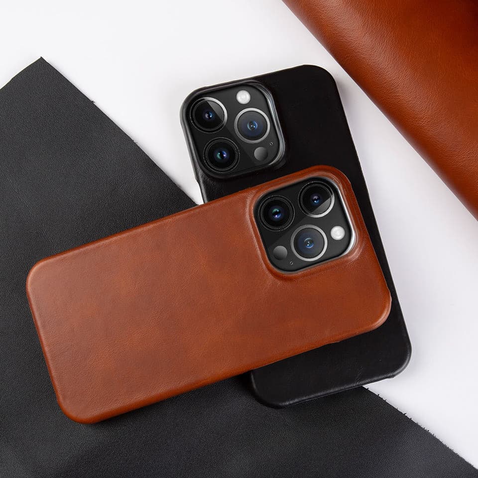 Anti slip and Anti Drop Leather iPhone Case